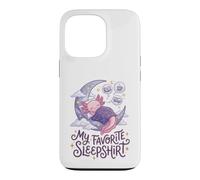 Carcasa para iPhone 13 Pro Cute Axolotl My Favorite Sleepshirt Kawaii Teen Pajama