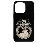 Carcasa para iPhone 13 Pro Cute Floral Goat Mom Homestead Farmer Mother