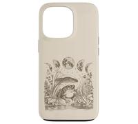 Carcasa para iPhone 13 Pro Cute Frog Mushroom Moon Witchy Fairy Grunge Vintage Graphic