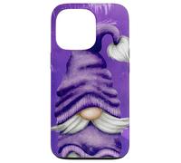 Carcasa para iPhone 13 Pro Cute GNOME Graphic For Gardener and Spring and Summer Purple