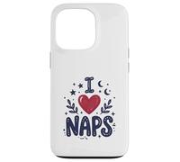 Carcasa para iPhone 13 Pro Cute I Heart Naps Design for Moms, Sleepy Girl Funny Mom