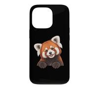 Carcasa para iPhone 13 Pro Cute Womens Girls Kids Moms Peeking Pocket Red Panda Lover