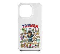 Carcasa para iPhone 13 Pro Dabbing Taiwán Girl Flag Dress Taipei Bubble Tea Pride Kids