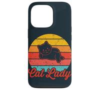 Carcasa para iPhone 13 Pro Dama de Gato, Loca Dama de Gato