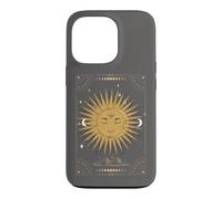 Carcasa para iPhone 13 Pro Dark Academia Estética Tarot Estética Sol y Luna Nubes