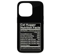 Carcasa para iPhone 13 Pro Datos nutricionales de Cat Hugger Funny Feline Lover Owner