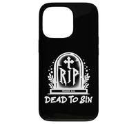 Carcasa para iPhone 13 Pro Dead to Sin - Romans 6:11 Christian Faith Graffiti