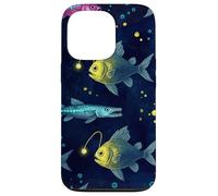 Carcasa para iPhone 13 Pro Deep Sea Fish Pattern Ocean Marine Life