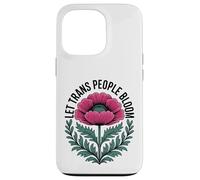 Carcasa para iPhone 13 Pro Deja Que Las Personas Trans florezcan - Vibrant Pride Ally Flower Pretty