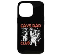 Carcasa para iPhone 13 Pro Día del Padre de los Cavs Dad Club King Charles Cavalier Dog Dad Man