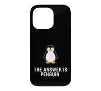 Carcasa para iPhone 13 Pro Dicho Divertido Hizo Las matemáticas la Respuesta pingüino