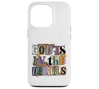 Carcasa para iPhone 13 Pro Dios está en los Detalles Collage Ransom Note Style Design