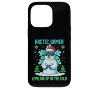 Carcasa para iPhone 13 Pro Diseño Arctic Gamer Pixel Art Retro 8-bit Winter Geek