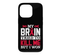 Carcasa para iPhone 13 Pro Diseño de Cinta MY Brain Tried TO Kill ME Pero I Won