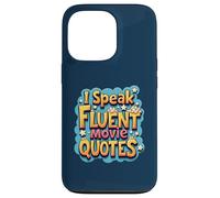 Carcasa para iPhone 13 Pro Diseño de Citas de películas I Speak Fluent