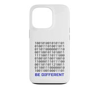 Carcasa para iPhone 13 Pro Diseño de código Binario Be Different | Programador de codificación Nerd IT