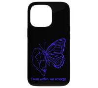 Carcasa para iPhone 13 Pro Diseño de línea de Mariposa Azul - from Within We Emerge