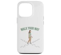 Carcasa para iPhone 13 Pro Diseño de motivación de Camino Personal Walk Your Way