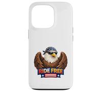 Carcasa para iPhone 13 Pro Diseño Patriotic Eagle Biker Freedom American Spirit