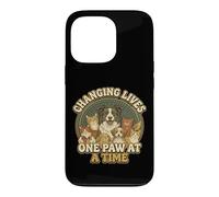 Carcasa para iPhone 13 Pro Diseño Vintage de Rescate de Mascotas Que Cambia Vidas una Pata a la Vez