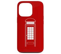 Carcasa para iPhone 13 Pro Disfraz de Cabina de teléfono para Halloween, Reino Unido, Londres, Rojo británico