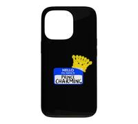 Carcasa para iPhone 13 Pro Disfraz de Halloween fácil con Texto en inglés «My Name Is Prince»