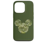 Carcasa para iPhone 13 Pro Disney Mickey Mouse Icon Green Camo Camouflage Pattern