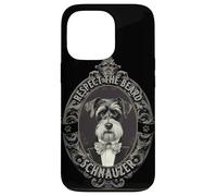 Carcasa para iPhone 13 Pro Distinguido Schnauzer Vintage Barbudo Caballero