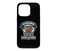 Carcasa para iPhone 13 Pro Divertida Cesta de Golf Chains Before Anything Frisbee Sport