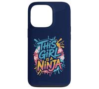 Carcasa para iPhone 13 Pro Divertida Fiesta de cumpleaños de This Girl Is a Ninjas Warrior Kid