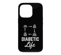 Carcasa para iPhone 13 Pro Divertida Tabla de Estilo de Vida de Diabetic Life para diabéticos Fun Wear