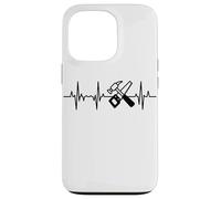Carcasa para iPhone 13 Pro Divertido Artesano de la Madera con latidos de corazón