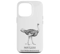 Carcasa para iPhone 13 Pro Divertido Avestruz sin Pantalones Thundergoose Nombre Animal Broma estúpida