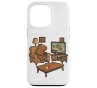 Carcasa para iPhone 13 Pro Divertido Capybara Gamer Meme Cozy Animal Gaming Broma Juego Retro