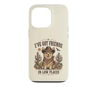 Carcasa para iPhone 13 Pro Divertido Corgi Cowboy in Low Places Country Friends Dog Humor