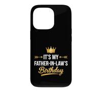 Carcasa para iPhone 13 Pro Divertido Diciendo Que es mi Padre leyes cumpleaños