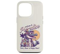 Carcasa para iPhone 13 Pro Divertido diseño Desgastado de Verano Estilo Retro Bienvenido al paraíso