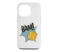 Carcasa para iPhone 13 Pro Divertido gráfico de cómic de Tenis Bam para Jugador de Tenis