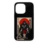 Carcasa para iPhone 13 Pro Divertido Guerrero Japonés Mono con Faja Sarcástico