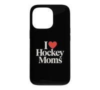 Carcasa para iPhone 13 Pro Divertido I Love Hockey Mamás Deportes Romance Admirador Fan Humor