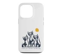 Carcasa para iPhone 13 Pro Divertido Juego de Palabras con Gatos No Termina hasta Que Las señoras de los Gatos canten