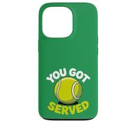 Carcasa para iPhone 13 Pro Divertido Juego de Palabras de «You Got Served», Bonita Pelota de Tenis