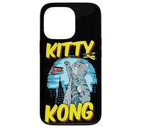 Carcasa para iPhone 13 Pro Divertido Kitty Kong Peluche Monstruo Gatito Gato Atigrado