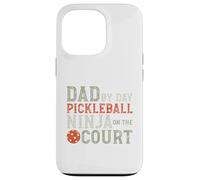 Carcasa para iPhone 13 Pro Divertido Pickleball Dad Pickleball Ninja para Hombre