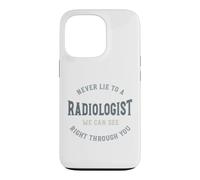 Carcasa para iPhone 13 Pro Divertido Radiología Juego de Palabras Radiólogo Humor