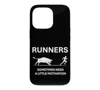 Carcasa para iPhone 13 Pro Divertido Regalo de Runners Motivation Bull Chasing a Runner