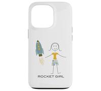 Carcasa para iPhone 13 Pro Divertido Rocket Girl Space para Mujer
