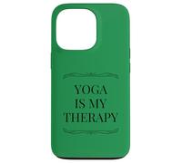 Carcasa para iPhone 13 Pro Divertido Yoga Terapia Instructor Fitness Paz Mediación Amor