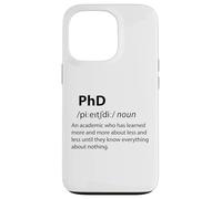 Carcasa para iPhone 13 Pro Doctorado Divertido Diccionario Definición Doctorado Estudiante Graduación