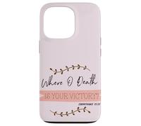 Carcasa para iPhone 13 Pro ¿Dónde está la Muerte tu Victoria? Corintios 15:55 Pascua